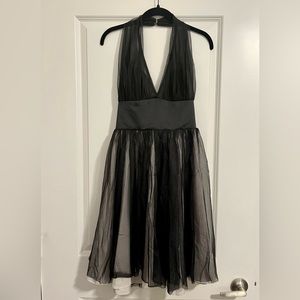 Unique Vintage black cocktail dress, size Small